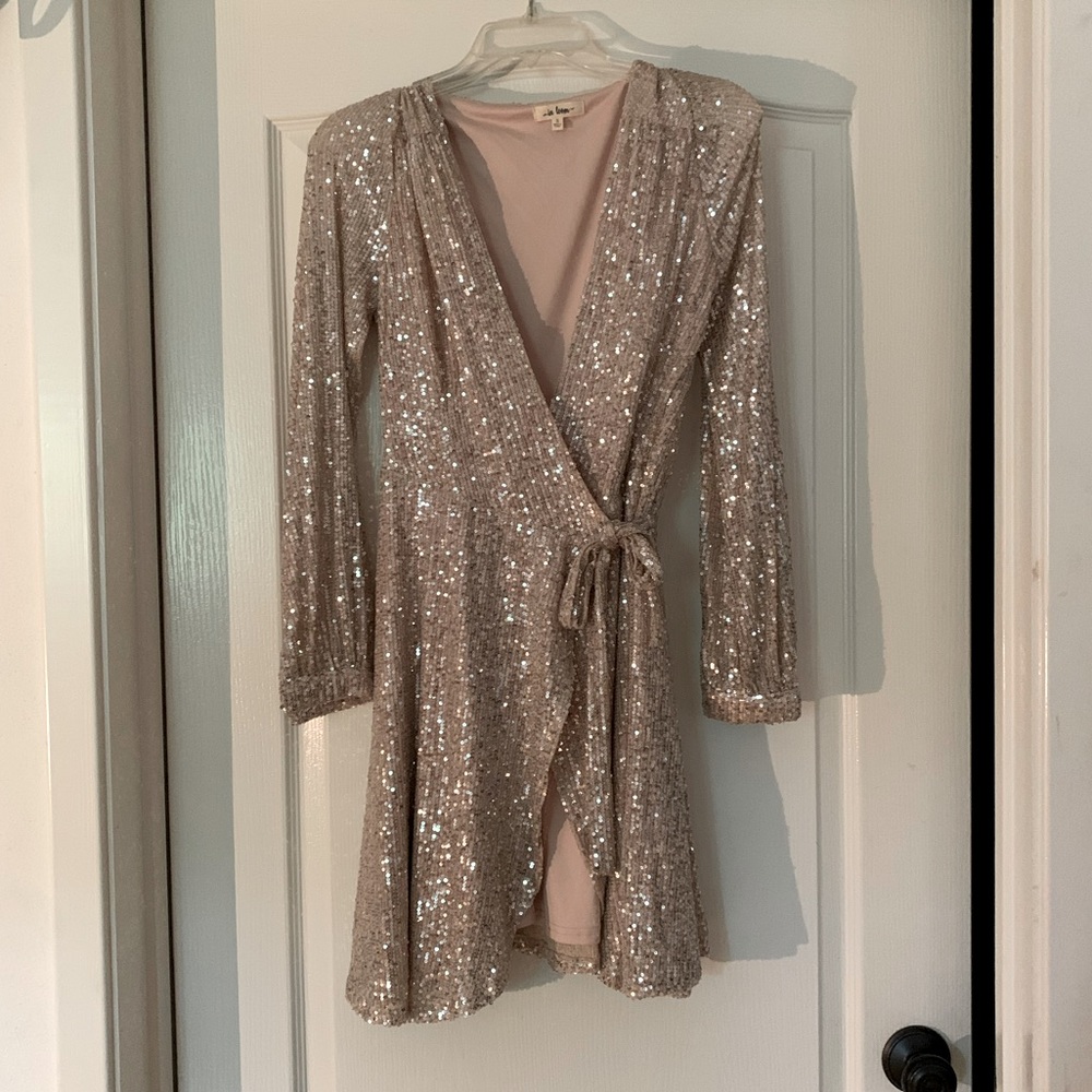 Champagne sparkle dress
